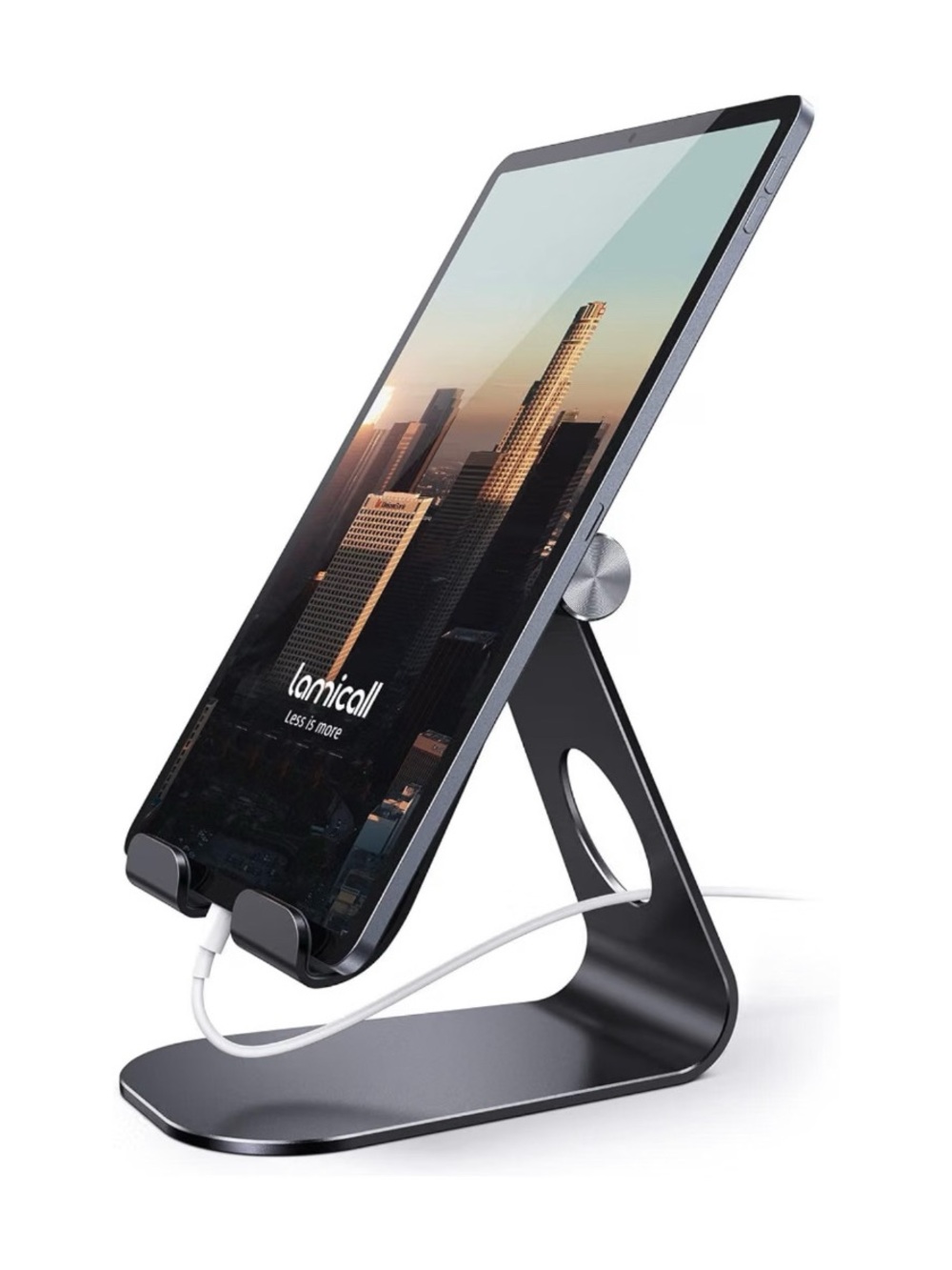 Lamicall Adjustable iPad Tablet Stand Black Aluminum 4–13” NWOT
